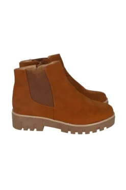 Botín chelsea suede suela track