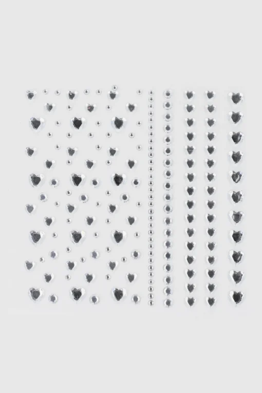 Brillos Faciales Corazones Tamaños