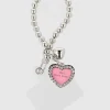 Cadena para celular corazon brillos