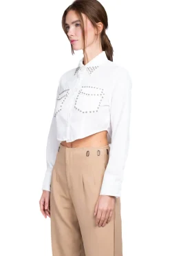 Camisa bolsas detalle brillos