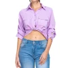 Camisa brillos detalle nudo