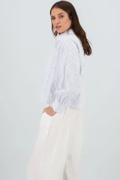 Camisa crop bordado