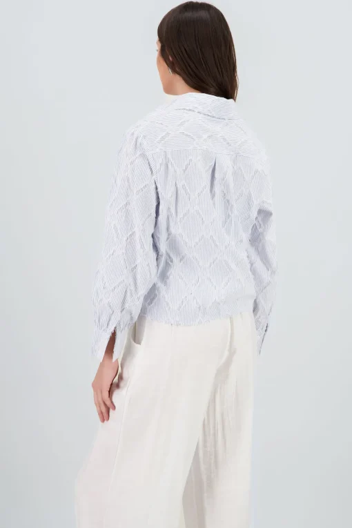 Camisa crop bordado