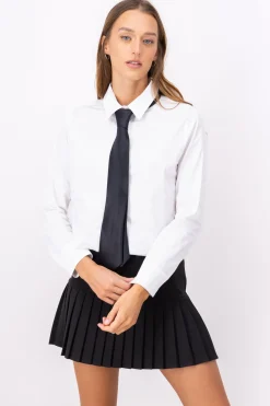 Camisa Crop Corbata