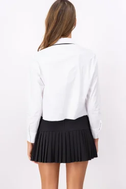 Camisa Crop Corbata