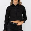 Camisa crop detalle moños