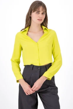Camisa Crop Escote