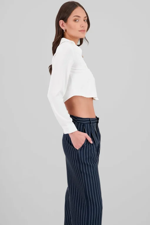 Camisa Crop Escote