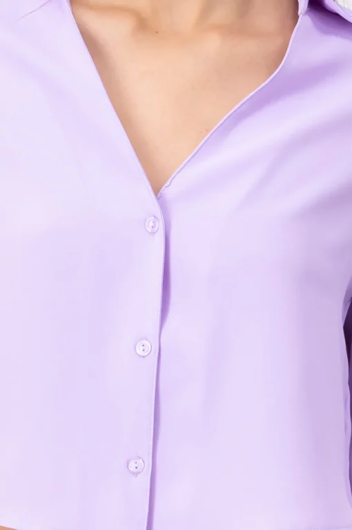Camisa Crop Escote