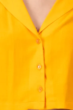 Camisa crop lisa