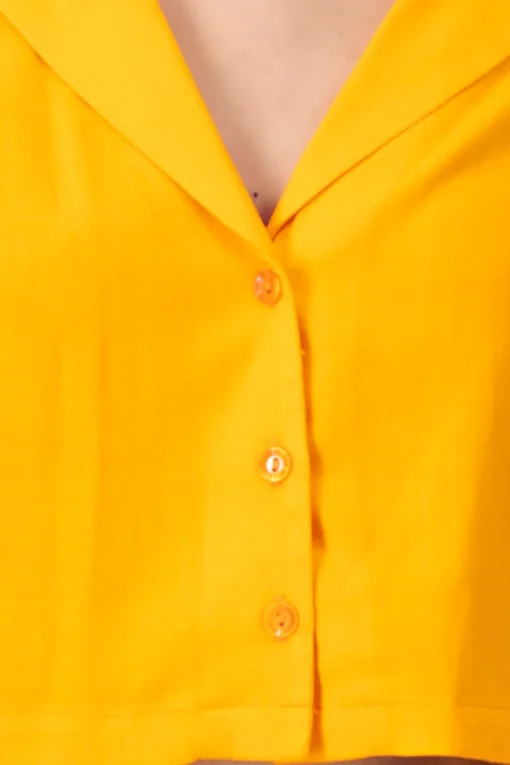 Camisa crop lisa
