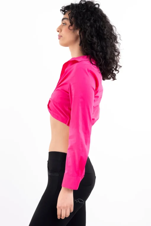 Camisa crop nudo