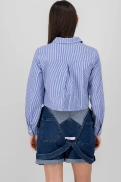 Camisa crop rayas
