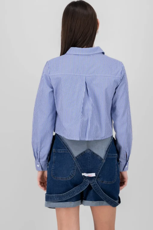 Camisa crop rayas