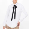 Camisa Larga Detalle Moño