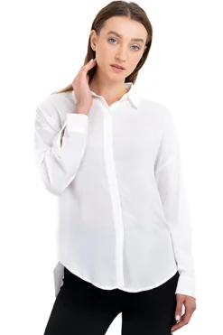 Camisa lisa botones