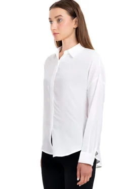 Camisa lisa botones