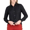 Camisa lisa cuello solapa