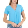 Camisa lisa manga corta