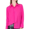 Camisa lisa manga larga