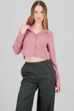 Camisa Lisa Manga Larga