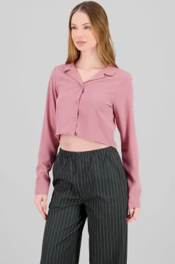 Camisa Lisa Manga Larga