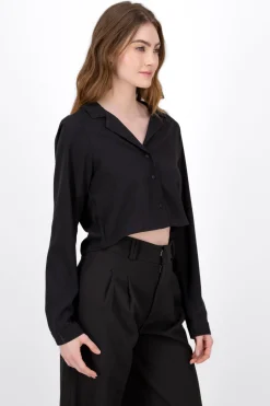 Camisa Lisa Manga Larga