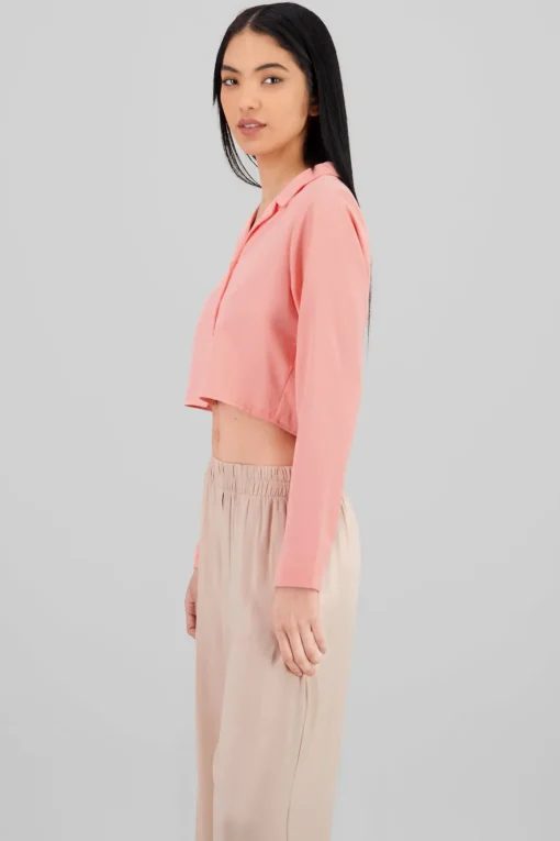 Camisa Lisa Manga Larga