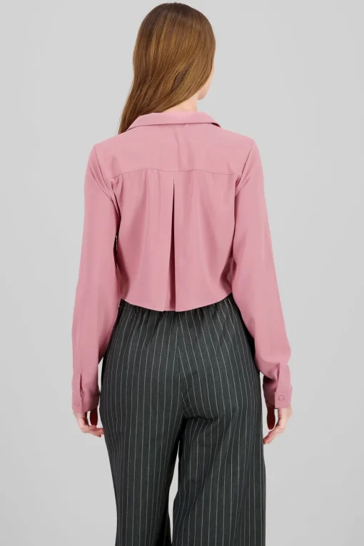 Camisa Lisa Manga Larga