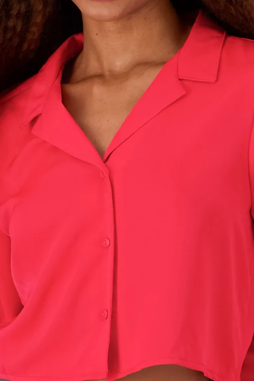 Camisa Lisa Manga Larga