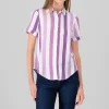 Camisa Manga Corta Rayada