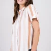 Camisa Manga Corta Rayada