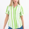 Camisa Manga Corta Rayada