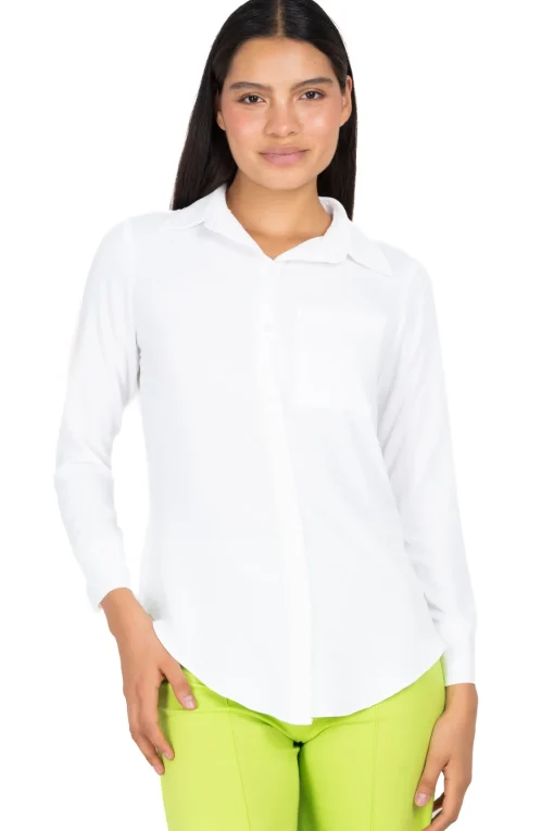 Camisa Manga Larga Bolsillo
