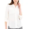 Camisa manga larga bolsos maxi
