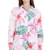 Camisa manga larga botones estampado flores