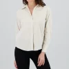 Camisa manga larga cuello rayas