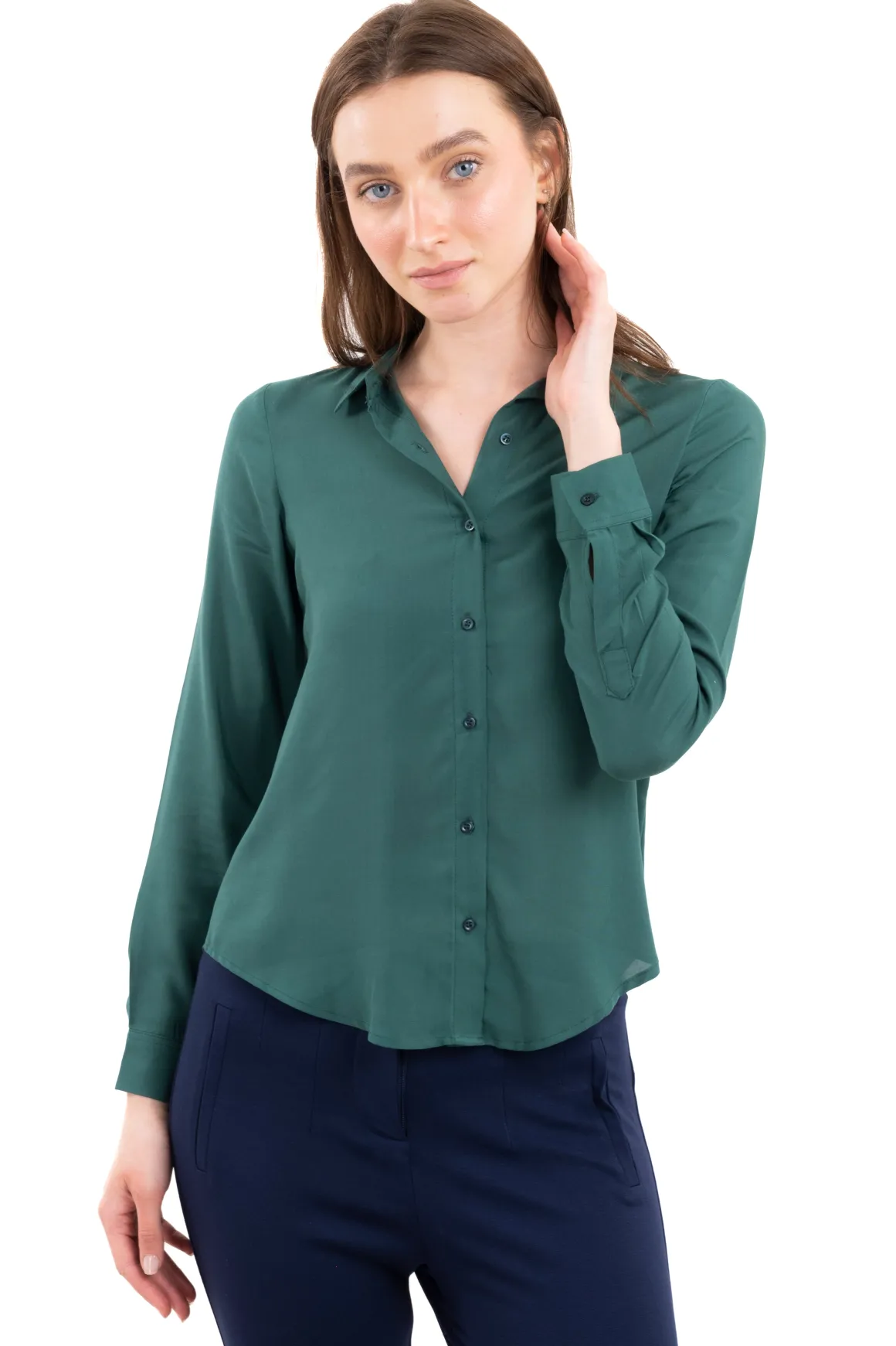 Camisa Manga Larga Lisa