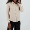 Camisa manga larga rayas detalle botones