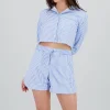 Camisa manga larga rayas detalle doble bolsa