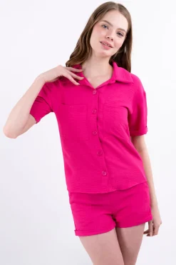 Camisa M/C lisa