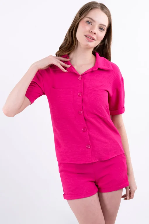 Camisa M/C lisa