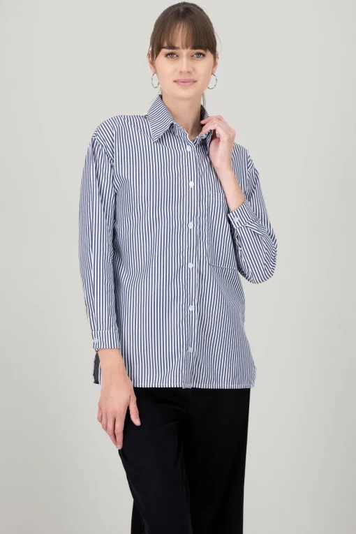 Camisa over rayas