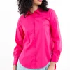 Camisa oversize asimétrica lisa