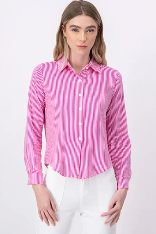 Camisa Rayas Asimétrica