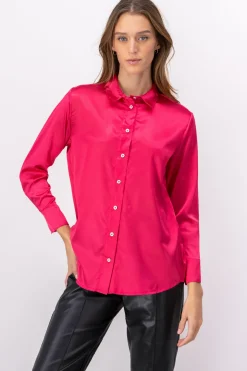 Camisa satinada