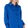Camisa satín mangas brillos