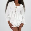 Camisa volantes fluida