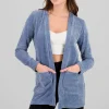 Cardigan bolsas detalle textura suave