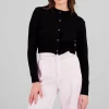 Cardigan con cuello redondo botones dorados Hyp